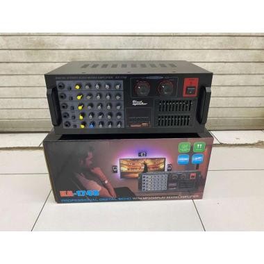 power mixer 5 channel blackspider ka1748 Bluetooth usb equalizer hitam