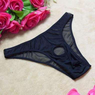 Pakaian Dalam Celana Dalam pria Sexy Open Transparan Underwear Boxer