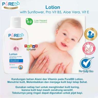 Pure BB Lotion kulit hand body baby pijat bayi PureBB 200ml Multicolor