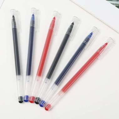 FG Pulpen Gel Polos Ink 0.5mm Standar Pulpen Alat Tulis Stationary Kantor Sekolah Pena Pen Tinta Cai