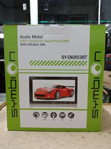 Doubledin symbion syd6953bt - headunit symbion - tapemobil symbion bt