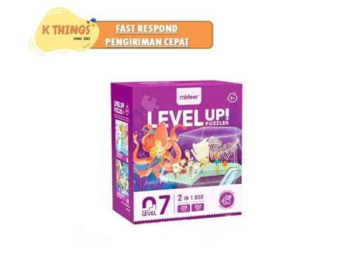 MIDEER Level Up Puzzles Mainan Edukasi Anak Kado Anak 2+ 3+ 4+ 5+ 6+ 7 Level 7 Mermaid