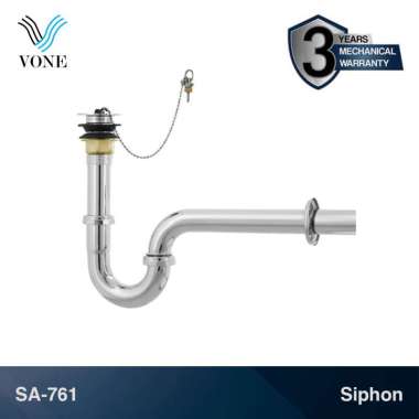 VONE Sifon Wastafel Pipa Pembuangan Leher Angsa Manual Trap SA-761 Stainless