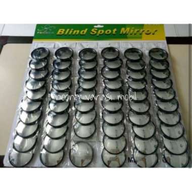 noona variasi mobil Kaca Spion Bulat Kecil Blind Spot Mirror [1 Renteng 60Pcs] Black
