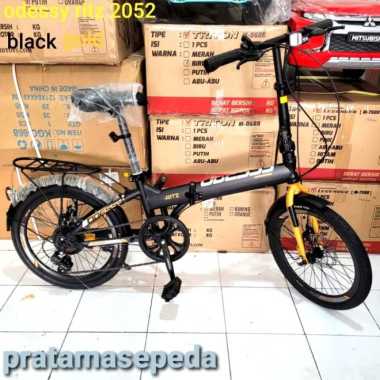 Sepeda Lipat Odessy 20 Inch Ritz 2052 hitam kuning
