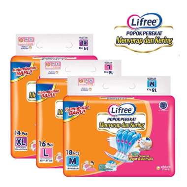 lifree popok perekat M18