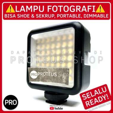 âœ… LAMPU LED LIGHTING KAMERA FOTO VIDEO LIGHT HOT SHOE DSLR FOTOGRAFI Multicolor