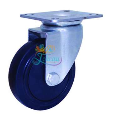 Roda Caster / Troli / Troly Karet Elastis 6 Inch Hidup ( Swivel ) RHJ Indonesia