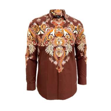 Redcliff Kemeja Pria Batik Panjang Coklat 6TC3248G 7A1 L