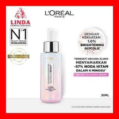 LOREAL GLYCOLIC-BRIGHT SERUM 30ML & 15ML 30ml