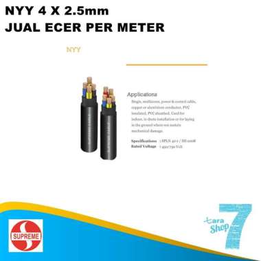 KABEL NYY 4 X 2.5 MM merk SUPREME - 7190097