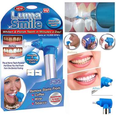 Luma Smile Penghilang Noda Gigi Alat Pembersih Karang Pemutih Gigi