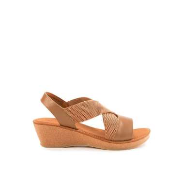 Obermain Wedges Wanita JASMIN MABLEY - ANKLE STRAP Camel OC70347CM 37 Camel
