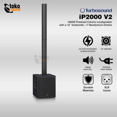 Turbosound iNSPIRE iP2000 V2 1000 watt Speaker Column PA Sytem