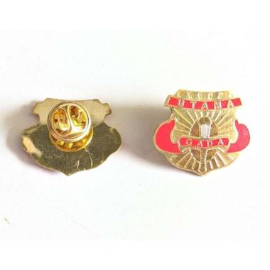 Mulyocreative Pin Satpam Gada Utama Atribut Satpam Security - FULL LOGAM / 2Pcs