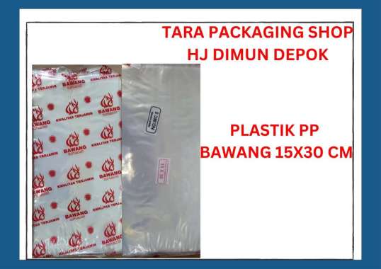 KANTONG PLASTIK BENING PP 15 X 30 MERK BAWANG