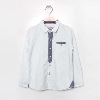 Little X eight Boy Porter Shirt 5-6 tahun White