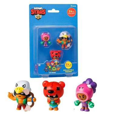 Mainan Mini Action Figure Brawl Stars Figures 3 Pack Asst A PIBRW2020
