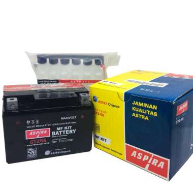 Aki ASPIRA GTZ5S GTZ-5S Kit - 3.5Ah -Aki Beat Vario 110 Blade 110 Mio Scoopy Vixion