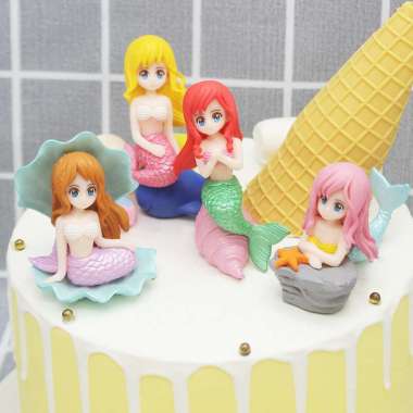 Topper Mermaid Kerang Set 4