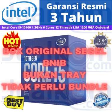 Processor Intel core i5 10400 i5-10400 BOX Socket 1200 Blue