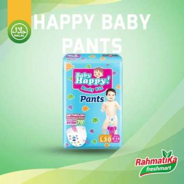 Promo Harga Baby Happy Body Fit Pants L30 30 pcs - Blibli