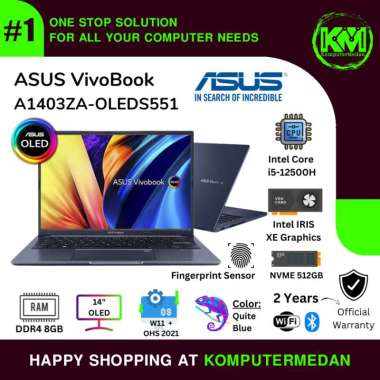 Laptop ASUS Vivobook 14X OLED A1403ZA-OLEDS551 - Quiet Blue