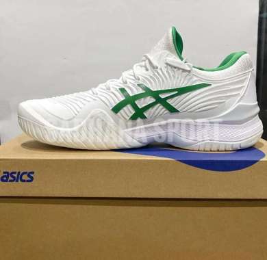 Sepatu Tenis ASICS COURT FF NOVAK White/Green 46