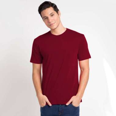 VM Kaos Jumbo Oblong Polos Pendek Maroon M