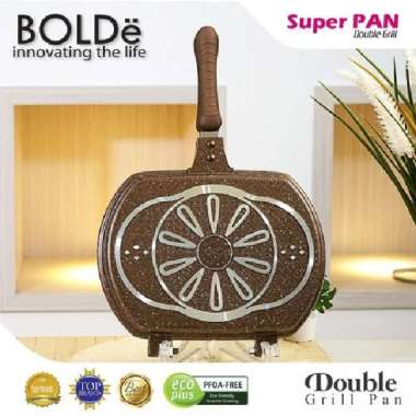 GRILL PAN / INFINITY DOUBLE GRILL PAN GOLD 30CM BOLDE