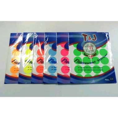 Label Stiker Tom & Jerry 118 Bulat Warna Merah