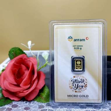 Logam Mulia Antam Gift Series Tankyou Micro Gold 0,25 Gram LM 24K