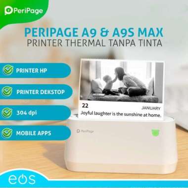 Printer thermal tanpa tinta Peripage A9 A9pro & A9s Max 304 dpi A9 304 dpi