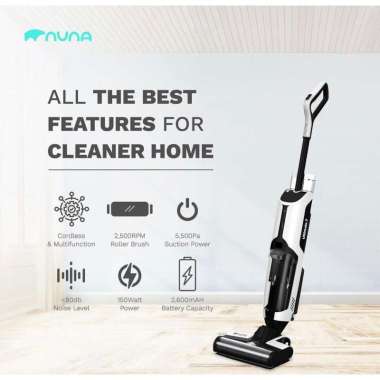 NUNA Ultimate 7 Cordless Multifunction Vacuum Cleaner - Black & White