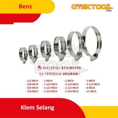 Klem Selang Hose Clamp Stainless Selang Kompor Selang Air 2 INCH