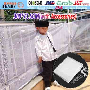 Jaring Pengaman Bayi Anak Safety Net Untuk Tangga Balkon Dek Pagar