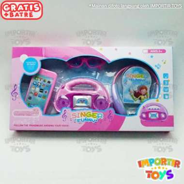 Mainan SET Karaoke Anak Free Kacamata Hight quality