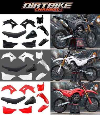 BODY FULL SET CRF 150 L BODY SET CRF 150 HITAM MERAH PUTIH Putih Body Set