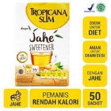 Promo Harga TROPICANA SLIM Sweetener Jahe per 50 sachet 2 gr - Blibli