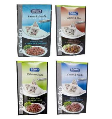 Dr.Clauder's Cat Pouch 100Gr Cat Wet Food Makanan Basah Kucing 100 gr Chicken & Duck