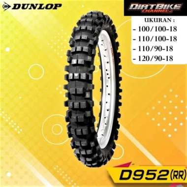BAN DUNLOP 120 110 100 Velg Ring 18 BELAKANG D952 ADVENTURE CROSS GTX 120/90-18