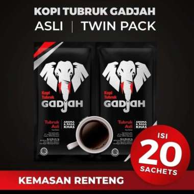 Kopi Tubruk Gadjah ASLI Kopi Bubuk Renceng - Tubruk Gajah Asli Renceng