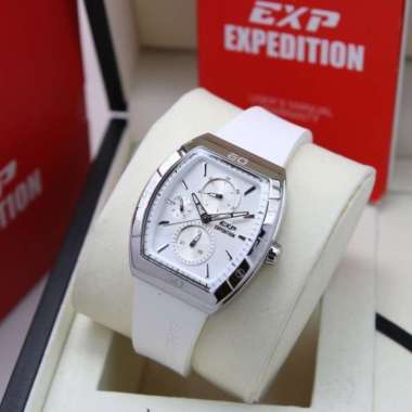 Jam Tangan Wanita Expedition E 6800 E6800 Silver White