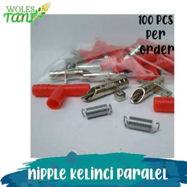 Nipel Nepel Kelinci Paralel Anti Karat 100 Pcs Putih