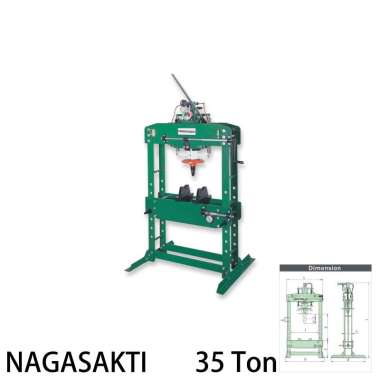 Nagasakti Hydraulic Press 35 Ton - Mesin Alat Press Hidrolik 35T