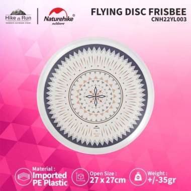 Mainan Outdoor Piring Terbang Naturehike CNH22YL003 Frisbee Disc Yikun Putih
