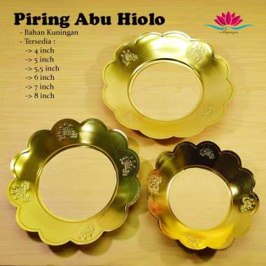 Piring Abu Hiolo / Piringan Abu untuk Hiolo Sembahyang 6 Inch
