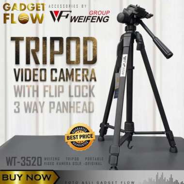 TRIPOD VIDEO KAMERA CAMERA DSLR HP 140 CM WEIFENG ORIGINAL WT-3520