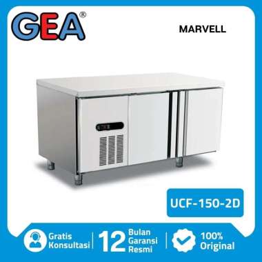 GEA UCF 150 2D UNDER COUNTER CHILLER FREEZER 2 PINTU GARANSI RESMI