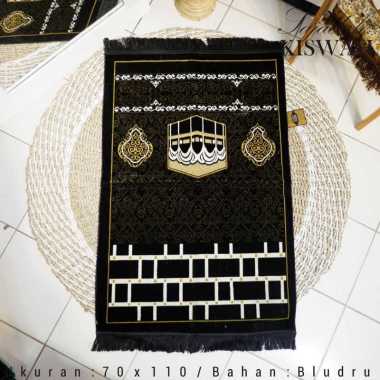 Sajadah Kiswah / sajadah /sajadah turkey hitam Premium ka'bah motif
